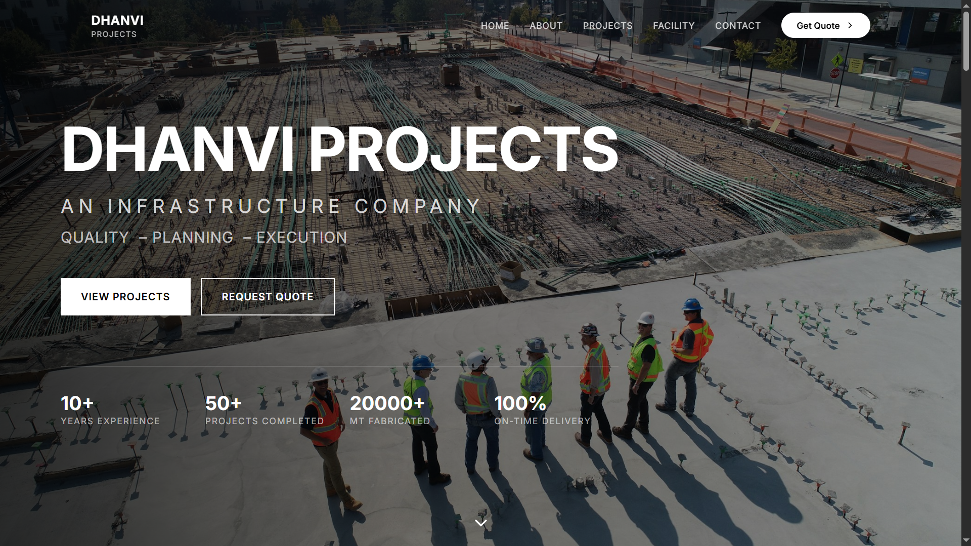 Dhanvi Projects — Industrial infrastructure fabrication platform