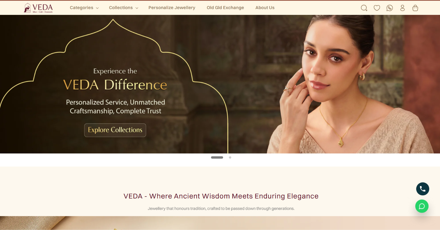 Veda — A luxury jewellary brand